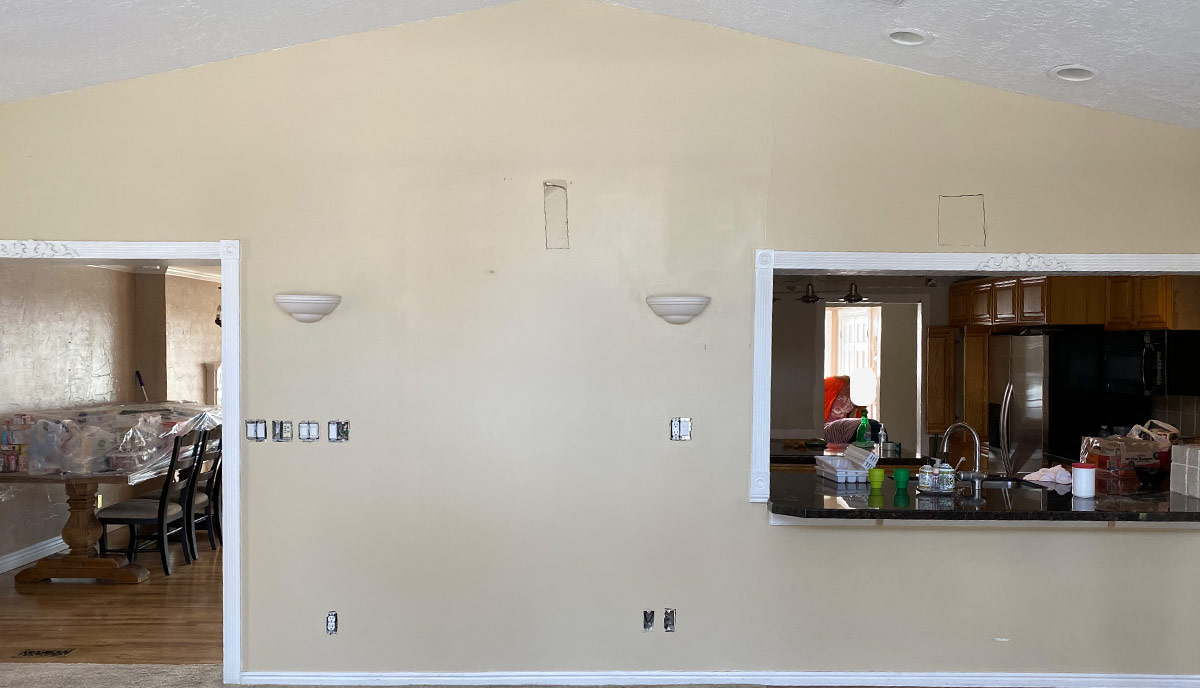 kitchen load bearing wall removal before